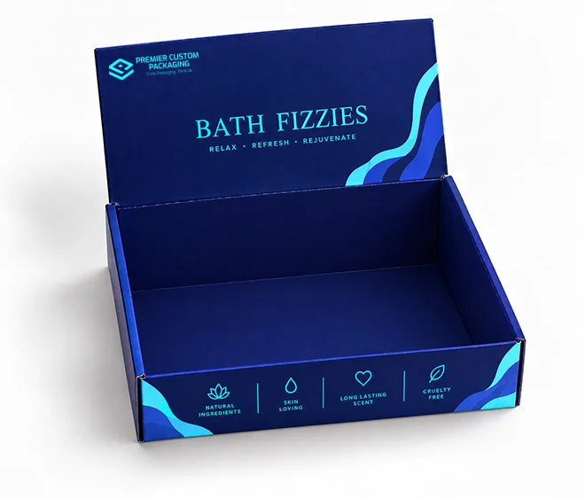 custom printed bath bomb display boxes