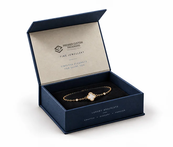 custom rigid jewelerry boxes with inserts